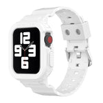 氷河透明TPU一体型交換ストラップウォッチバンド、Apple Watchシリーズ7 45mm用、Apple Watchシリーズ7 41mm用