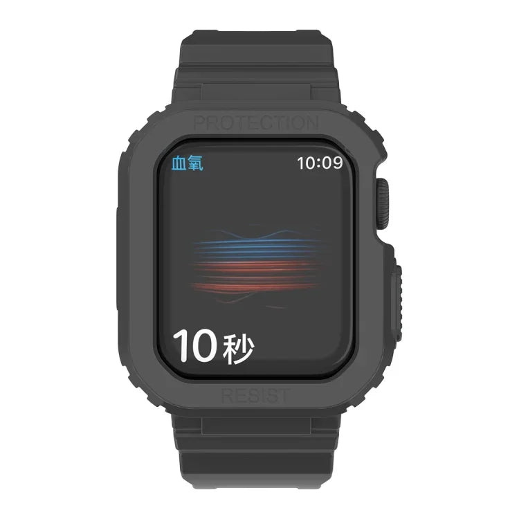 氷河透明TPU一体型交換ストラップウォッチバンド、Apple Watchシリーズ7 45mm用、Apple Watchシリーズ7 41mm用