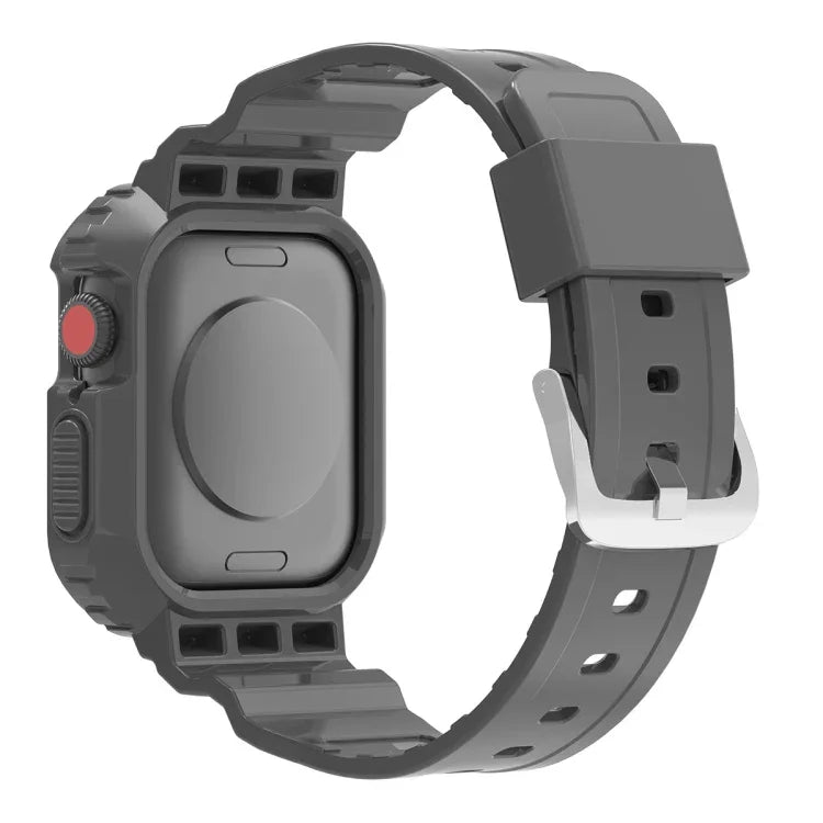 氷河透明TPU一体型交換ストラップウォッチバンド、Apple Watchシリーズ7 45mm用、Apple Watchシリーズ7 41mm用