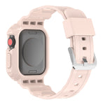 氷河透明TPU一体型交換ストラップウォッチバンド、Apple Watchシリーズ7 45mm用、Apple Watchシリーズ7 41mm用