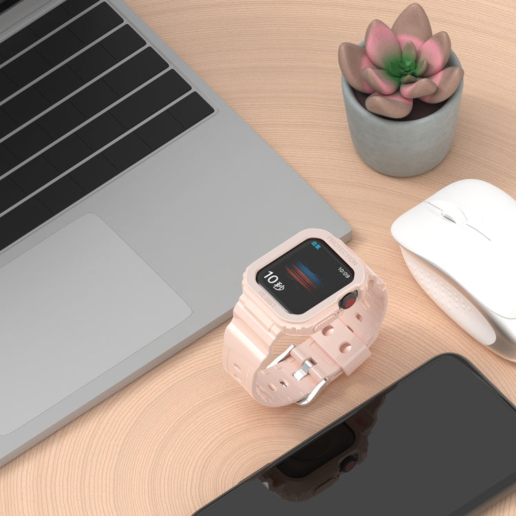 氷河透明TPU一体型交換ストラップウォッチバンド、Apple Watchシリーズ7 45mm用、Apple Watchシリーズ7 41mm用