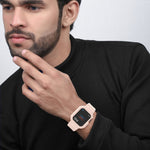 氷河透明TPU一体型交換ストラップウォッチバンド、Apple Watchシリーズ7 45mm用、Apple Watchシリーズ7 41mm用