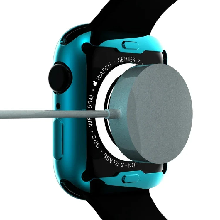 衝撃吸収TPUオールインクルーシブ電気めっき保護ケース、Apple Watchシリーズ9 / 8 / 7 41mm用、Apple Watchシリーズ9 / 8 / 7 45mm用