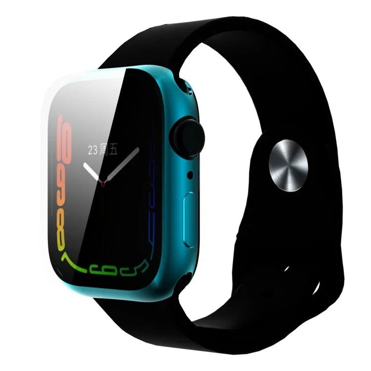 衝撃吸収TPUオールインクルーシブ電気めっき保護ケース、Apple Watchシリーズ9 / 8 / 7 41mm用、Apple Watchシリーズ9 / 8 / 7 45mm用