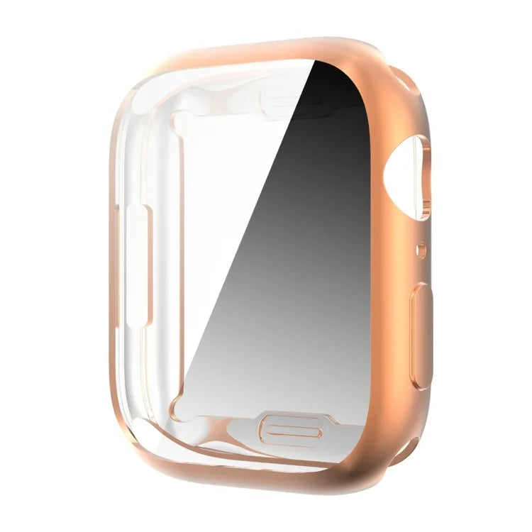 衝撃吸収TPUオールインクルーシブ電気めっき保護ケース、Apple Watchシリーズ9 / 8 / 7 41mm用、Apple Watchシリーズ9 / 8 / 7 45mm用