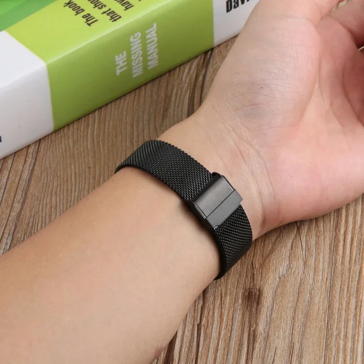 ダブルインシュアランスバックルミラネーゼ交換用ストラップバンド、Fitbit Charge 4用、Samsung Galaxy Watch4 40mm/44mm用
