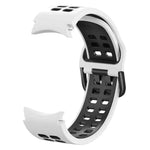 二列穴二色シリコン交換用ストラップバンド、Samsung Galaxy Watch4 40mm / 44mm用
