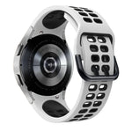 二列穴二色シリコン交換用ストラップバンド、Samsung Galaxy Watch4 40mm / 44mm用