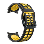 二列穴二色シリコン交換用ストラップバンド、Samsung Galaxy Watch4 40mm / 44mm用