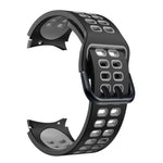 二列穴二色シリコン交換用ストラップバンド、Samsung Galaxy Watch4 40mm / 44mm用