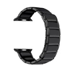竹節マグネットスチール交換ストラップウォッチバンド Apple Watchシリーズ用、7 41mm / 6&SE&5&4 40mm / 3&2&1 38mm、7 45mm / 6&SE&5&4 44mm / 3&2&1 42mm