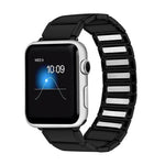 竹節マグネットスチール交換ストラップウォッチバンド Apple Watchシリーズ用、7 41mm / 6&SE&5&4 40mm / 3&2&1 38mm、7 45mm / 6&SE&5&4 44mm / 3&2&1 42mm