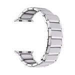 竹節マグネットスチール交換ストラップウォッチバンド Apple Watchシリーズ用、7 41mm / 6&SE&5&4 40mm / 3&2&1 38mm、7 45mm / 6&SE&5&4 44mm / 3&2&1 42mm