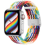 ナイロン編みワンバックル交換用時計バンド Apple Watch Series 7 41mm / 6＆SE＆5＆4 40mm / 3＆2＆1 38mm対応