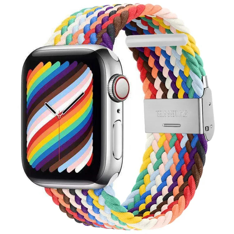 ナイロン編みワンバックル交換用時計バンド Apple Watch Series 7 41mm / 6＆SE＆5＆4 40mm / 3＆2＆1 38mm対応