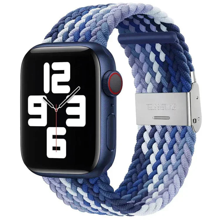 ナイロン編みワンバックル交換用時計バンド Apple Watch Series 7 41mm / 6＆SE＆5＆4 40mm / 3＆2＆1 38mm対応
