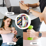 ナイロン編みワンバックル交換用時計バンド Apple Watch Series 7 41mm / 6＆SE＆5＆4 40mm / 3＆2＆1 38mm対応