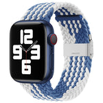 ナイロン編みワンバックル交換ウォッチバンド Apple Watchシリーズ用、7 45mm / 6&SE&5&4 44mm / 3&2&1 42mm