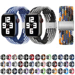 ナイロン編みワンバックル交換ウォッチバンド Apple Watchシリーズ用、7 45mm / 6&SE&5&4 44mm / 3&2&1 42mm