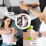ナイロン編みワンバックル交換ウォッチバンド Apple Watchシリーズ用、7 45mm / 6&SE&5&4 44mm / 3&2&1 42mm