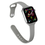 スリムシリコン交換ウォッチバンド、Apple Watch Series 7 41mm / 6 & SE & 5 & 4 40mm / 3 & 2 & 1 38mm用