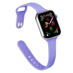 スリムシリコン交換ウォッチバンド、Apple Watch Series 7 41mm / 6 & SE & 5 & 4 40mm / 3 & 2 & 1 38mm用