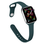 スリムシリコン交換ウォッチバンド、Apple Watch Series 7 41mm / 6 & SE & 5 & 4 40mm / 3 & 2 & 1 38mm用