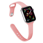 スリムシリコン交換ウォッチバンド、Apple Watch Series 7 41mm / 6 & SE & 5 & 4 40mm / 3 & 2 & 1 38mm用