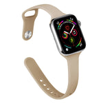 スリムシリコン交換ウォッチバンド、Apple Watch Series 7 41mm / 6 & SE & 5 & 4 40mm / 3 & 2 & 1 38mm用