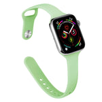 スリムシリコン交換ウォッチバンド、Apple Watch Series 7 41mm / 6 & SE & 5 & 4 40mm / 3 & 2 & 1 38mm用