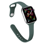 スリムシリコン交換ウォッチバンド、Apple Watch Series 7 41mm / 6 & SE & 5 & 4 40mm / 3 & 2 & 1 38mm用