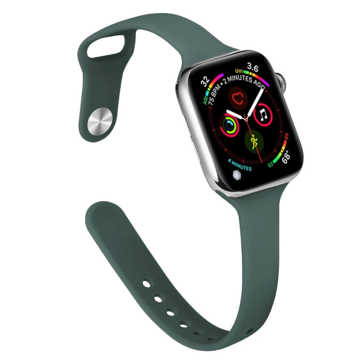 スリムシリコン交換ウォッチバンド、Apple Watch Series 7 41mm / 6 & SE & 5 & 4 40mm / 3 & 2 & 1 38mm用