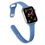 スリムシリコン交換ウォッチバンド、Apple Watch Series 7 41mm / 6 & SE & 5 & 4 40mm / 3 & 2 & 1 38mm用