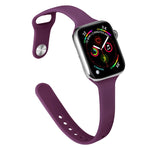 スリムシリコン交換ウォッチバンド、Apple Watch Series 7 41mm / 6 & SE & 5 & 4 40mm / 3 & 2 & 1 38mm用