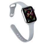 スリムシリコン交換ウォッチバンド、Apple Watch Series 7 41mm / 6 & SE & 5 & 4 40mm / 3 & 2 & 1 38mm用