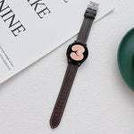 縫製レザーストラップバンド、Samsung Galaxy Watch4 40mm / 44mm用