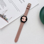 縫製レザーストラップバンド、Samsung Galaxy Watch4 40mm / 44mm用