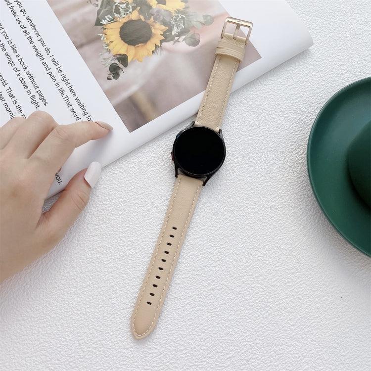 縫製レザーストラップバンド、Samsung Galaxy Watch4 40mm / 44mm用