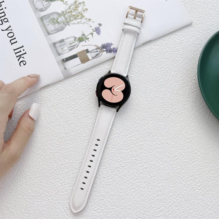 縫製レザーストラップバンド、Samsung Galaxy Watch4 40mm / 44mm用