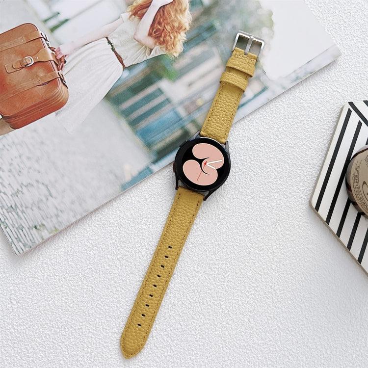 ライチテクスチャーレザーストラップバンド、Samsung Galaxy Watch4 40mm / 44mm用