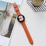 ライチテクスチャーレザーストラップバンド、Samsung Galaxy Watch4 40mm / 44mm用
