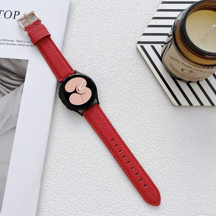 ライチテクスチャーレザーストラップバンド、Samsung Galaxy Watch4 40mm / 44mm用