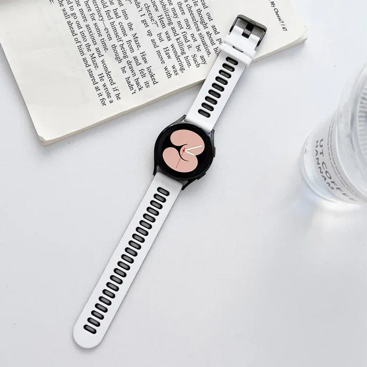 二色シリコンストラップバンド、Samsung Galaxy Watch4 40mm / 44mm用