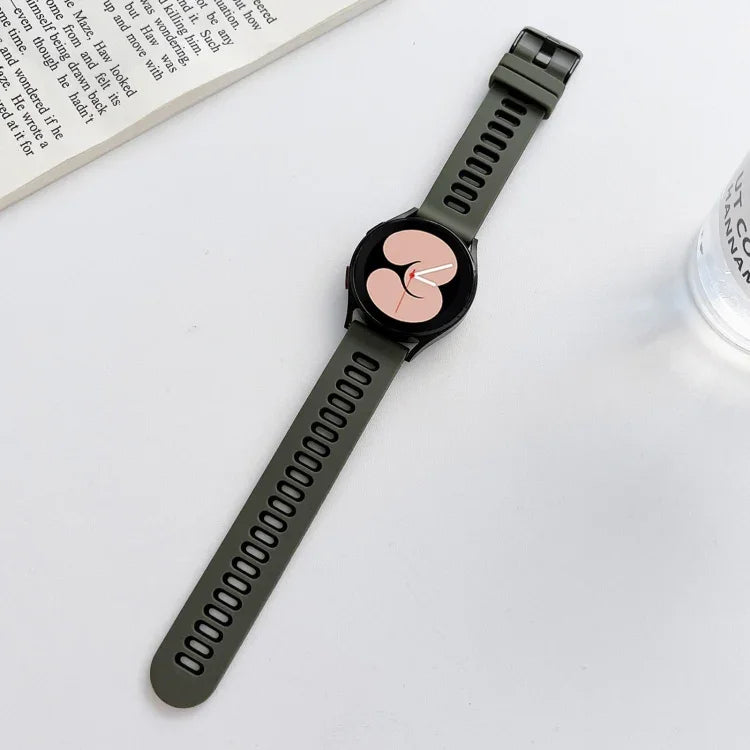 二色シリコンストラップバンド、Samsung Galaxy Watch4 40mm / 44mm用