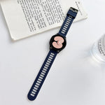 二色シリコンストラップバンド、Samsung Galaxy Watch4 40mm / 44mm用