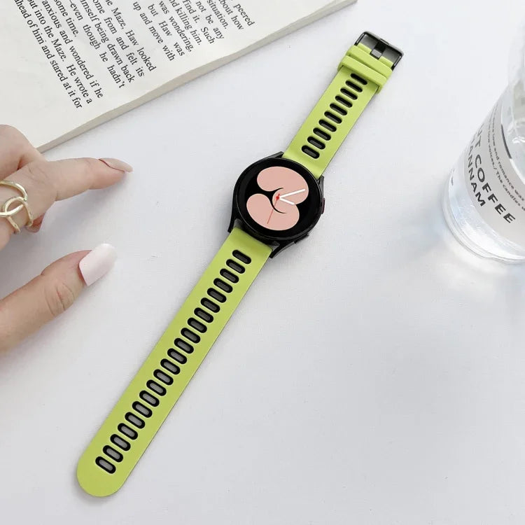 二色シリコンストラップバンド、Samsung Galaxy Watch4 40mm / 44mm用