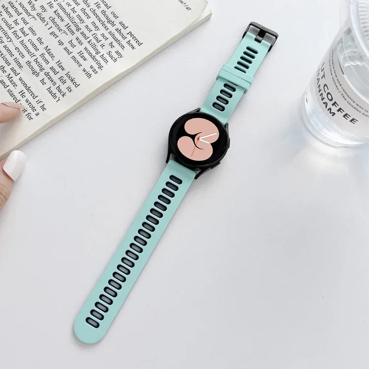 二色シリコンストラップバンド、Samsung Galaxy Watch4 40mm / 44mm用