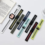 二色シリコンストラップバンド、Samsung Galaxy Watch4 40mm / 44mm用
