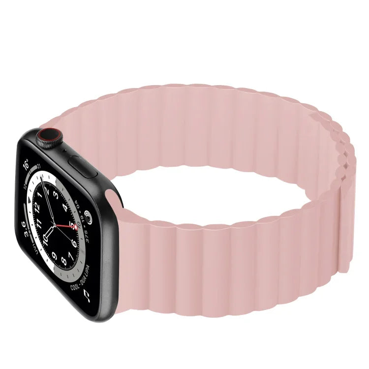 シリコン磁気一体型ショートストラップウォッチバンド、Apple Watchシリーズ 7 41mm / 6&SE&5&4 40mm / 3&2&1 38mm、7 45mm / 6&SE&5&4 44mm / 3&2&1 42mm用