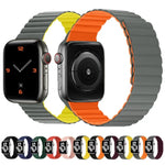 シリコン磁気一体型ショートストラップウォッチバンド、Apple Watchシリーズ 7 41mm / 6&SE&5&4 40mm / 3&2&1 38mm、7 45mm / 6&SE&5&4 44mm / 3&2&1 42mm用